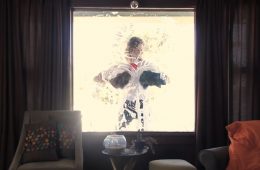 Chores - an erotic short film. Woman cleans the window in a sexy way