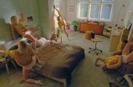 Sorry I Am Late I Was Masturbating, a woman tries different masturbation positions.